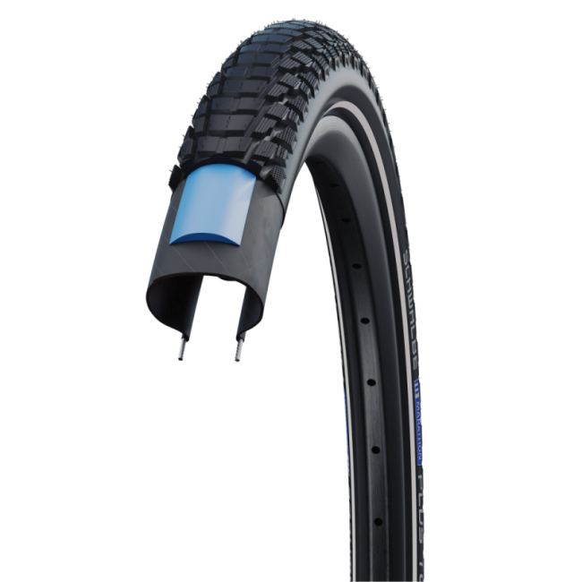 Cauciuc SCHWALBE Marathon Plus Tour - 28x1.40 700x35C (37-622) HS619 B/B+RT, Addix - Sarma