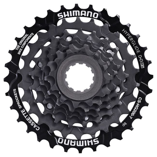 Pinioane SHIMANO Tourney CS-HG200-7 - 7 Viteze, 12-32T | Caseta (vrac)