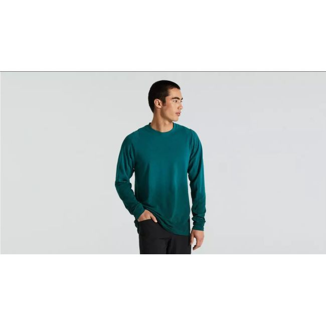 Tricou SPECIALIZED Men's Trail LS - Tropical Teal