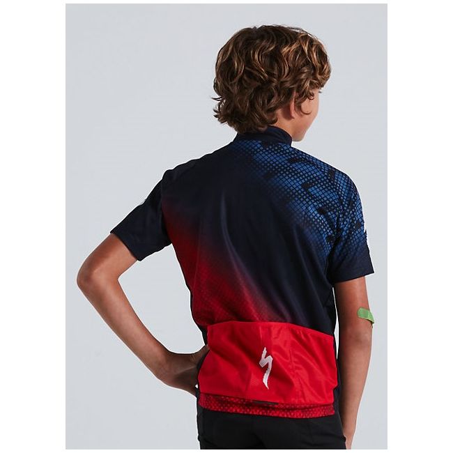 Tricou SPECIALIZED RBX Comp Youth SS - Navy Rosu