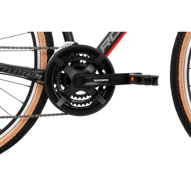 Bicicleta Rock Machine Crossride 100 29 Matte Black/Grey/Red 22.0 - (XL)