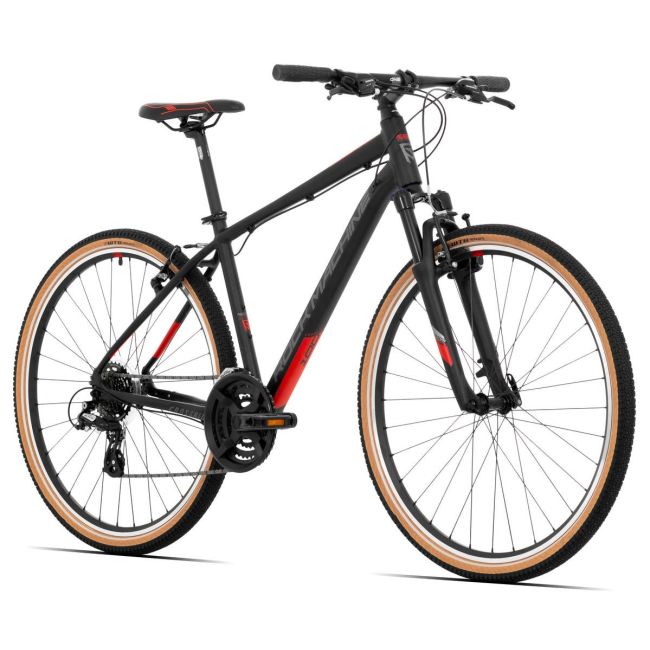Bicicleta Rock Machine Crossride 100 29 Matte Black/Grey/Red 22.0 - (XL)