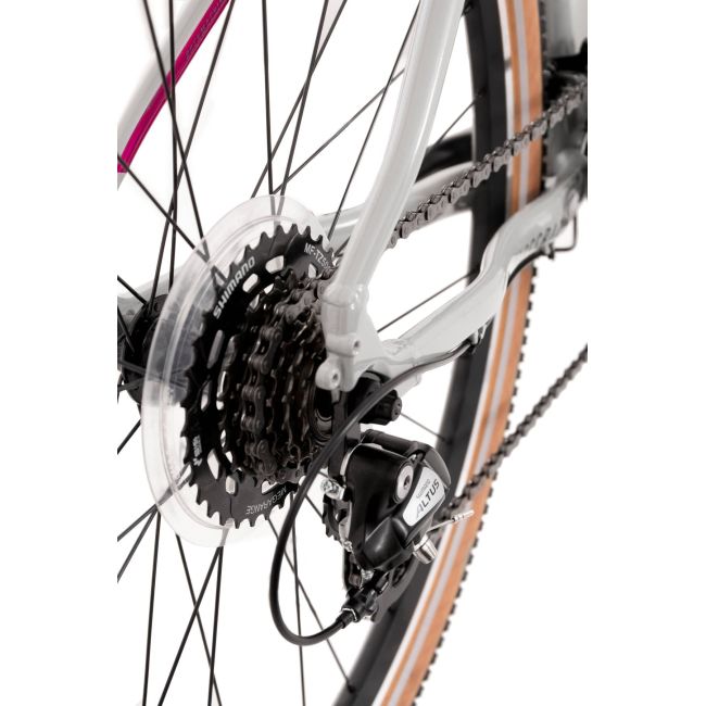 Bicicleta Rock Machine Crossride 100 Lady 29 Gloss Grey/Grey/Crimson 17.0 - (M)