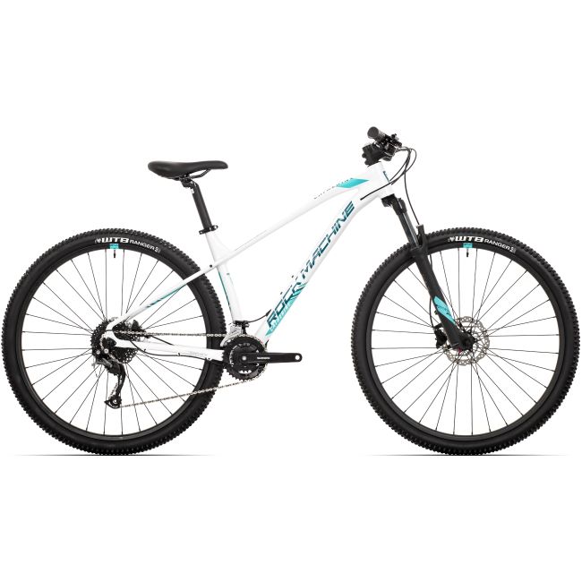Bicicleta Rock Machine Catherine 20-29 29 Gloss White/Petrol/Neon Cyan 17.0 - (M)