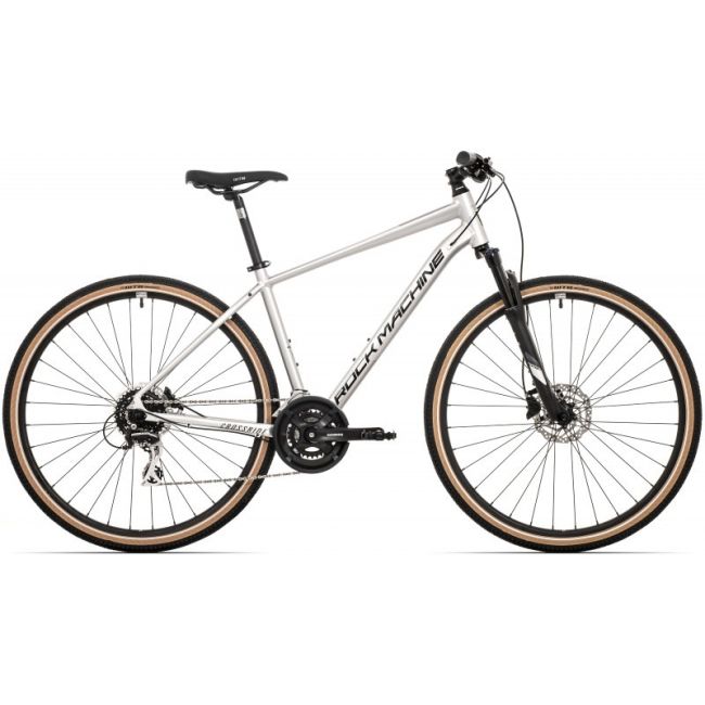 Bicicleta Rock Machine Crossride 300 29 Gloss Silver/Black/Grey  18.0 - (M)