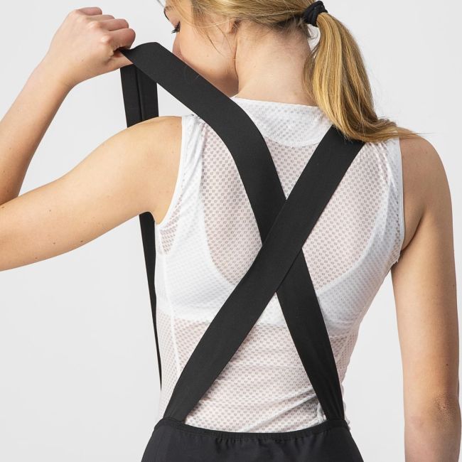 Pantaloni scurti cu bretele Castelli Endurance W de dama Negru