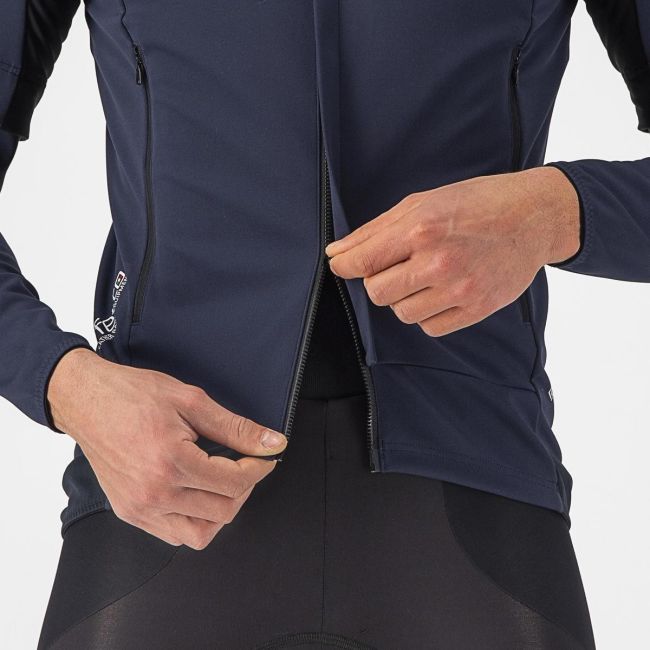 Jacheta cu maneci detasabile Castelli Perfetto RoS 2 Convertible Bleumarin M