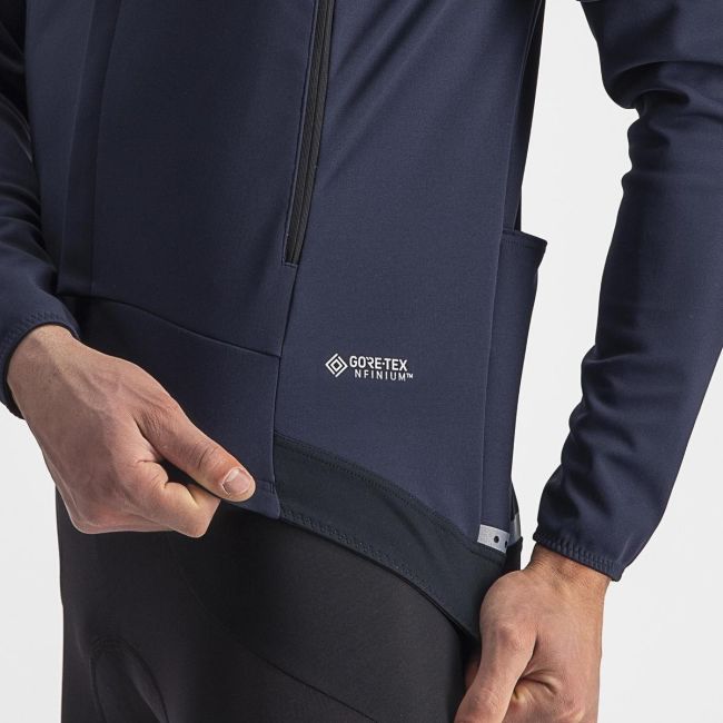 Jacheta cu maneci detasabile Castelli Perfetto RoS 2 Convertible Bleumarin XXL