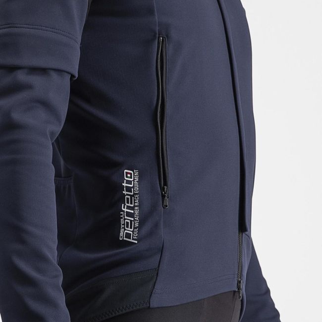 Jacheta cu maneci detasabile Castelli Perfetto RoS 2 Convertible Bleumarin XXL
