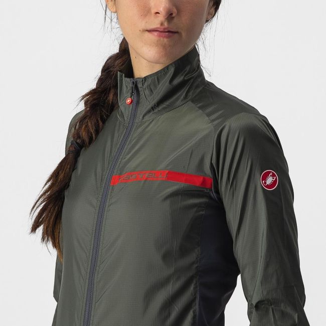 Jacheta de vant Castelli Squadra Stretch W de dama Kaki XL