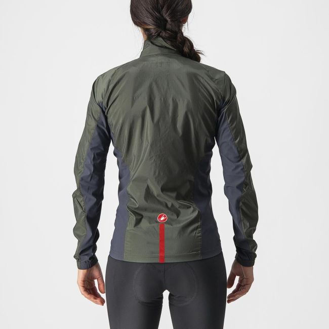 Jacheta de vant Castelli Squadra Stretch W de dama Kaki XL