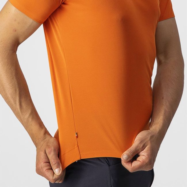 Tricou casual Castelli Tech 2 Tee Portocaliu XL