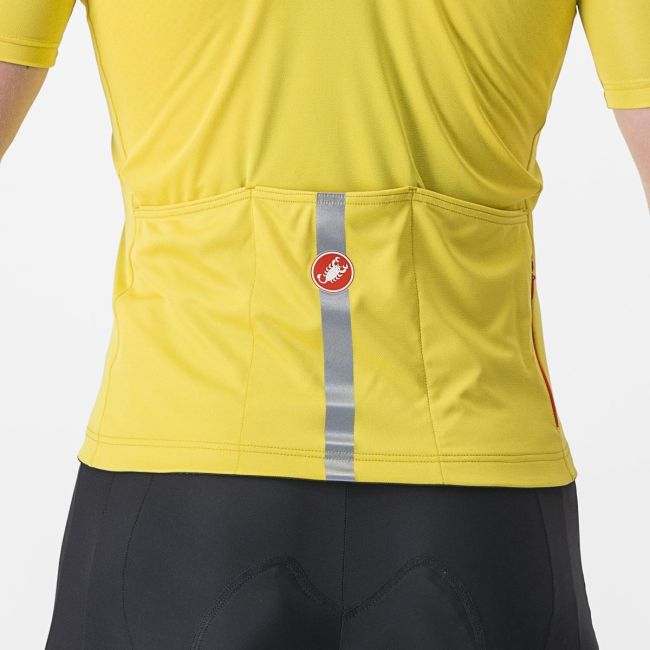 Tricou cu maneca scurta Castelli Classifica Galben