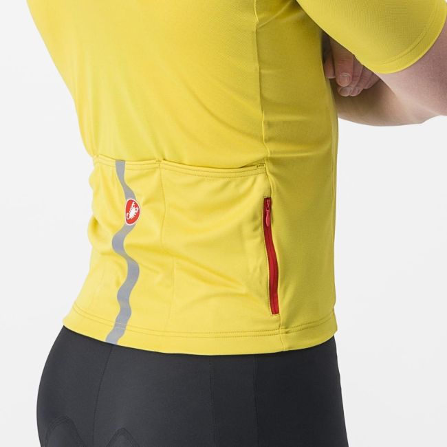 Tricou cu maneca scurta Castelli Classifica Galben