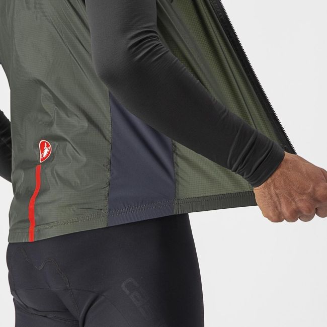 Vesta de vant Castelli Squadra Stretch Kaki L