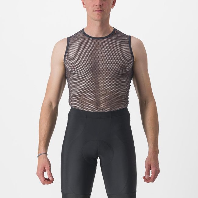 Bluza corp fara maneci Castelli Miracolo Wool SL Gri S