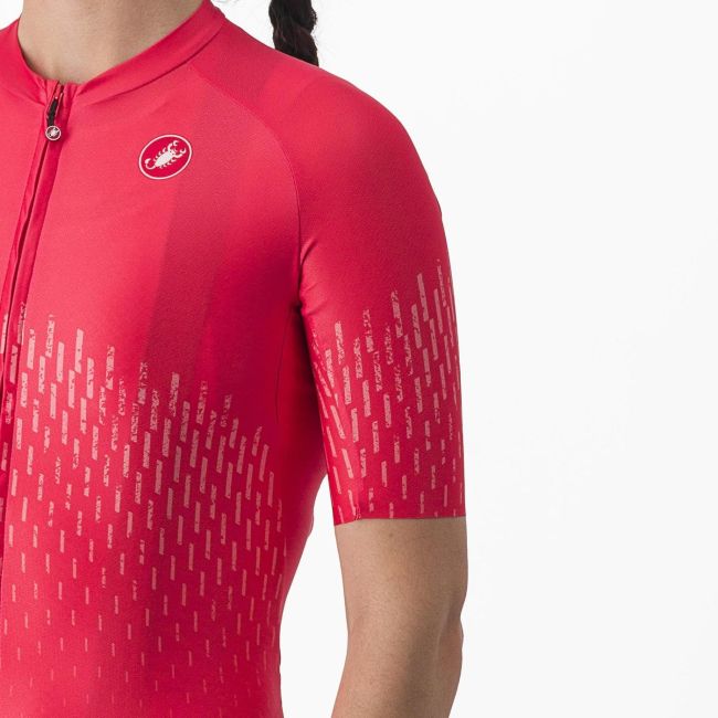Tricou cu maneca scurta Castelli Aero PRO W de dama Portocaliu S
