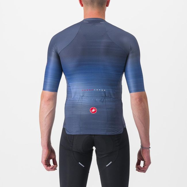 Tricou cu maneca scurta Castelli Aero Race 6.0 Bleumarin M