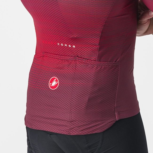 Tricou cu maneca scurta Castelli Aero Race 6.0 Visiniu
