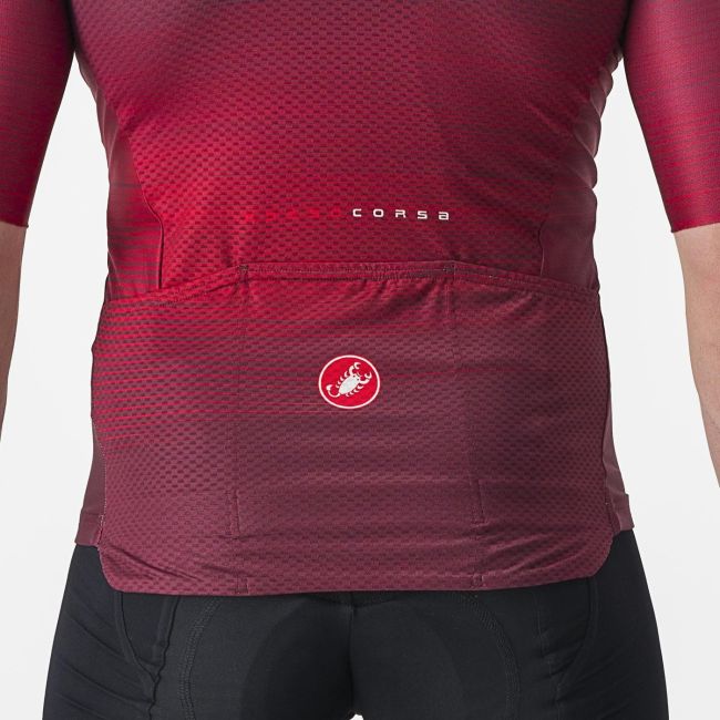 Tricou cu maneca scurta Castelli Aero Race 6.0 Visiniu