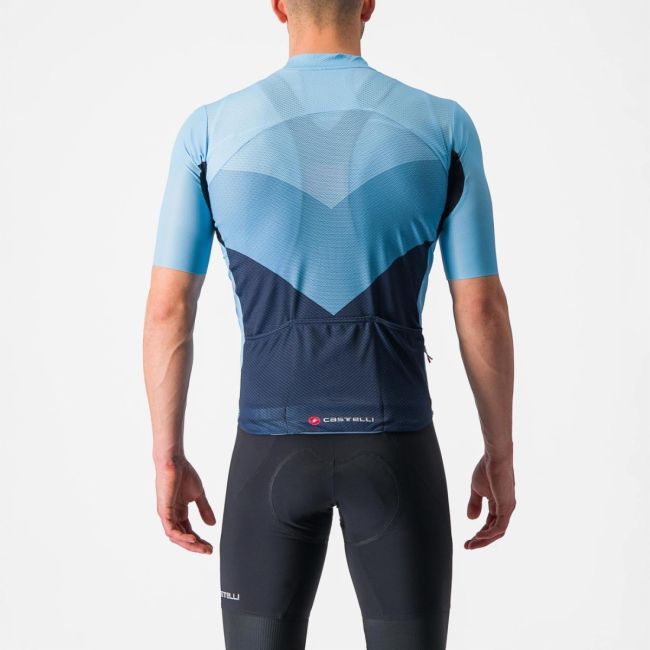 Tricou cu maneca scurta Castelli Endurance PRO 2 Bleu/Albastru/Bleumarin