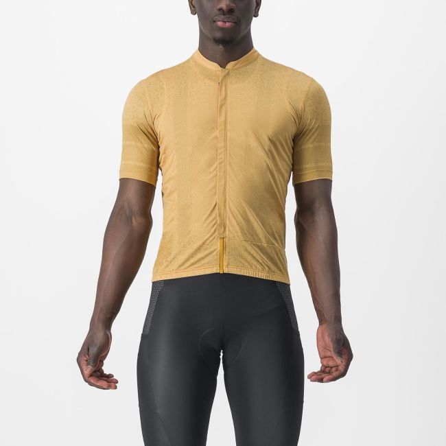 Tricou cu maneca scurta Castelli Unlimited Terra Galben
