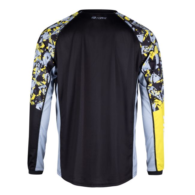 Bluza Force Reckless Maneca Lunga Black-Yellow-Grey M