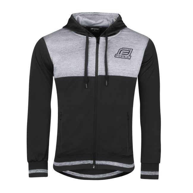 Hanorac Force Rocky cu Fermoar Black-Grey S