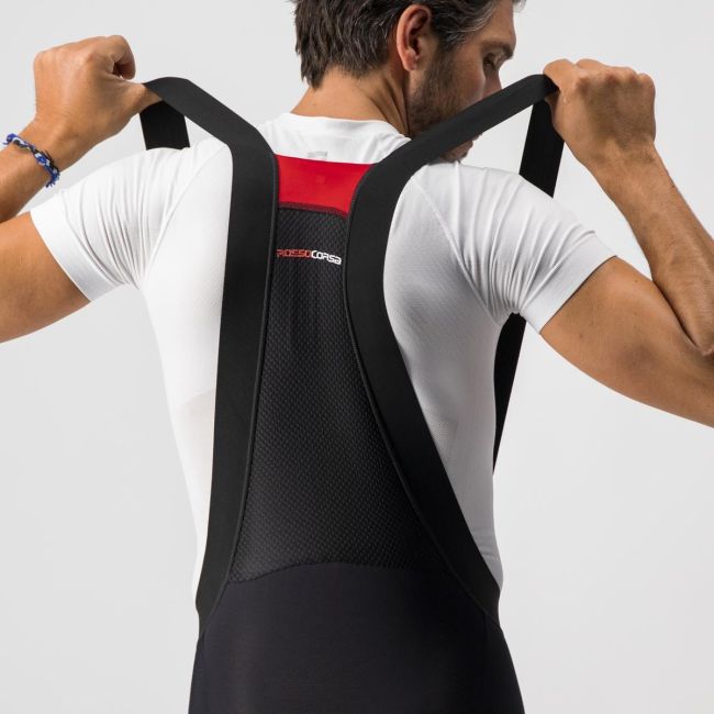 Pantaloni trei sferturi cu bretele Castelli Sorpasso RoS Negru L