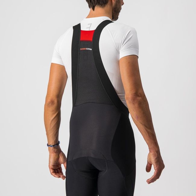 Pantaloni trei sferturi cu bretele Castelli Sorpasso RoS Negru L