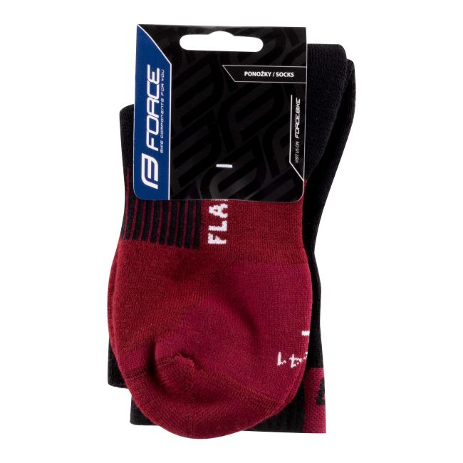 Sosete Force Flake black-bordo L-XL/42-47