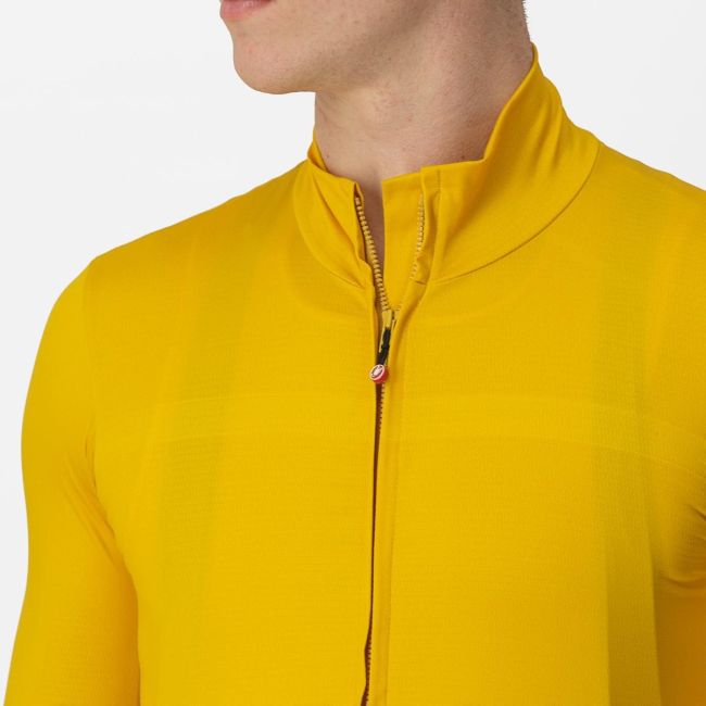 Tricou cu maneca lunga Castelli PRO Thermal Mid LS Galben M