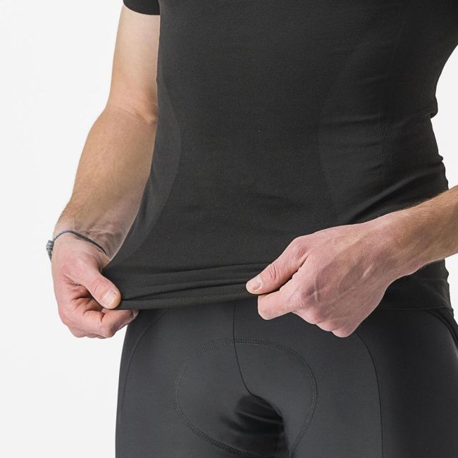 Bluza de corp cu maneca scurta Castelli Core Seamless SS Negru S/M