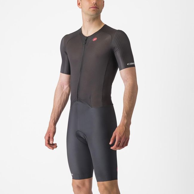 Combinezon cu maneca scurta Castelli Sanremo BTW Speed Negru