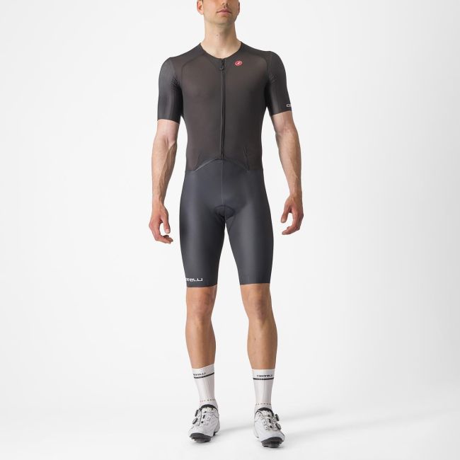 Combinezon cu maneca scurta Castelli Sanremo BTW Speed Negru