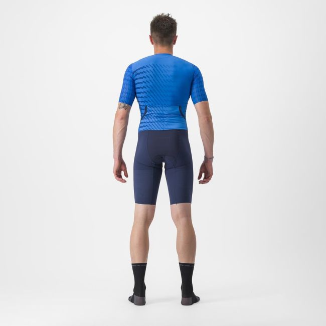 Costum de triatlon cu maneca scurta Castelli PR 2 Speed Albastru/Bleumarin S