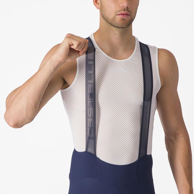Pantaloni scurti cu bretele Castelli Espresso Indigo M