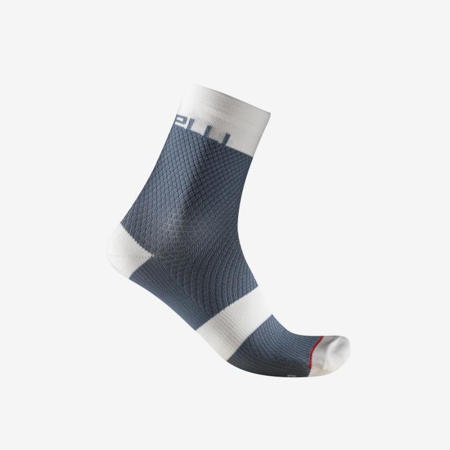 Sosete Castelli Velocissima 12 de dama Bleumarin/Alb S/M 35-38