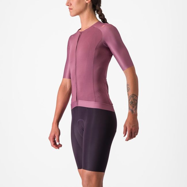 Tricou cu maneca scurta Castelli Aero PRO 7.0 W de dama Mov XS