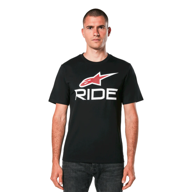 Tricou Alpinestars Ride 4.0 CSF Tee Black/White/Red