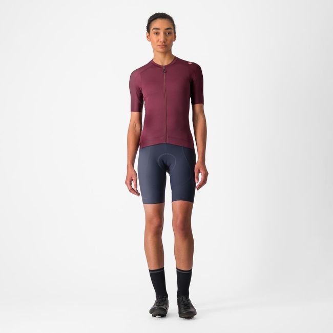 Tricou cu maneca scurta Castelli Espresso W de dama Visiniu