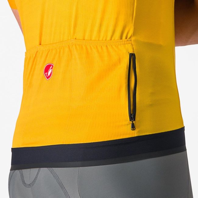 Tricou cu maneca scurta Castelli Unlimited Endurance Galben/Rosu XXL