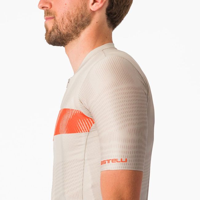 Tricou cu maneca scurta Castelli Unlimited Endurance Gri/Portocaliu