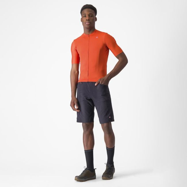 Tricou cu maneca scurta Castelli Unlimited Entrata 2 Portocaliu