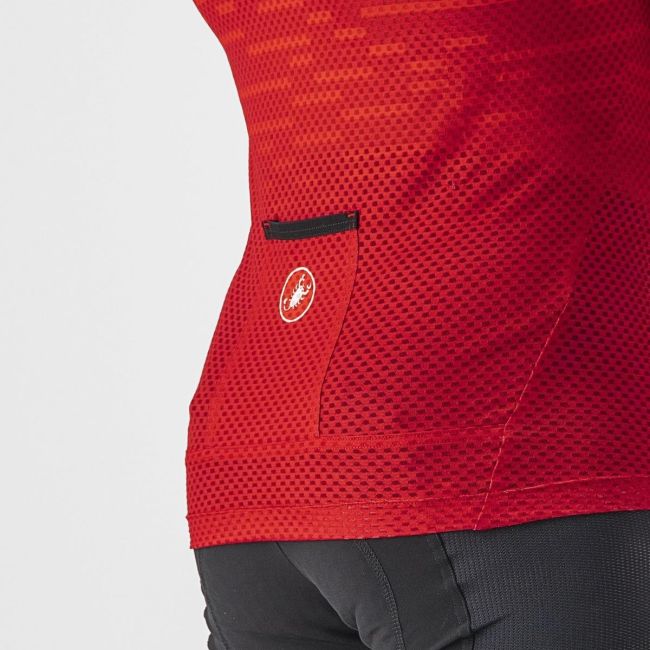 Tricou fara maneci pentru antrenamente la interior Castelli Insider Rosu M