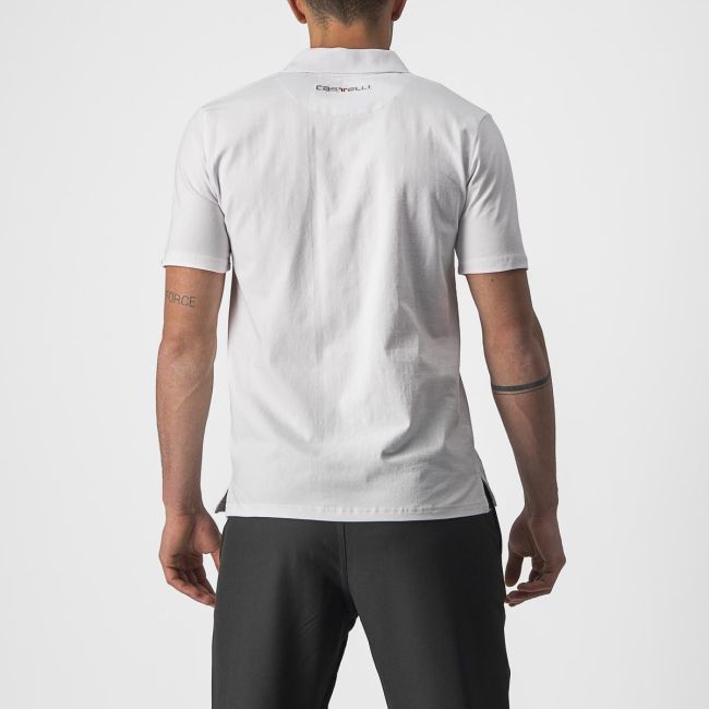 Tricou polo Castelli Race Day Alb