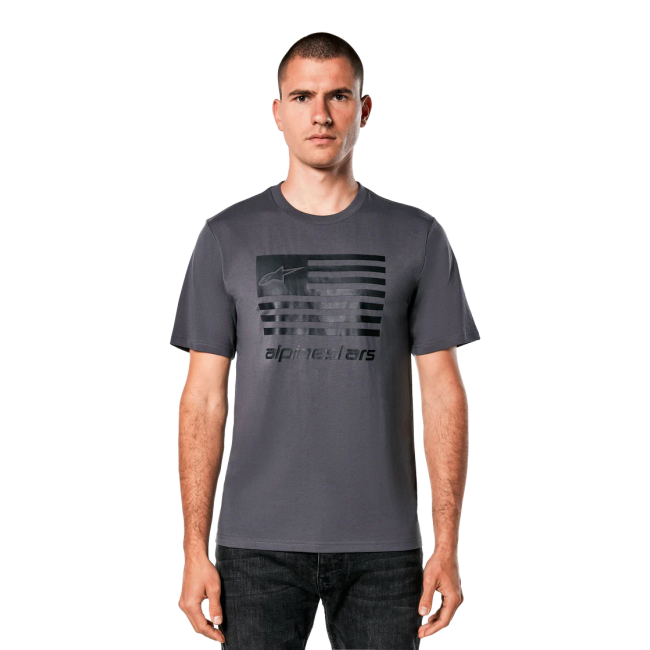 Tricou Alpinestars Flag CSF Tee Charcoal/Black