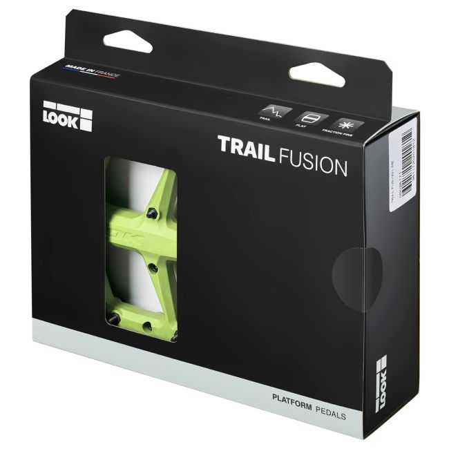 Look - pedale flat bicicleta MTB Trail Fusion - verde lime fluo