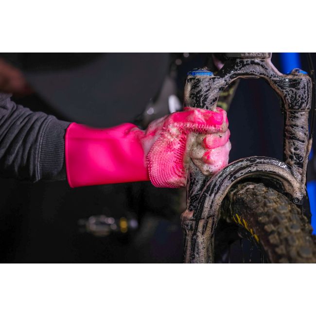 Manusi de curatare Muc-Off Deep Scrubber Pink XL