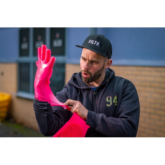 Manusi de curatare Muc-Off Deep Scrubber Pink XL